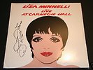 LIZA MINNELLI LIVE AT CARNEGIE HALL '79 SIGNED DOUBLE