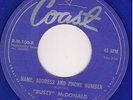 ROCKABILLY 45-RUSTY McDONALD on COAST-blue wax original