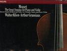GRUMIAUX / KLIEN MOZART 15 VIOLIN SONATAS Philips 5LPs