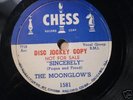 MOONGLOWS CHESS DJ COPY  RARE PROMO 78 RECORD DOO  WOP