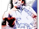 JOHNNY CASH COOL Pop Art BIG CANVAS print hot imagery