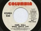 RARE MODERN SOUL CARL HALL 2 MX PROMO 45 WHAT ABOUT YOU