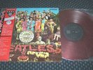 THE BEATLES Sgt Pepper LP RED VINYL JAPAN EAS-70137 Obi