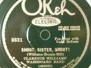 45) 78 RPM CLARENCE WILLIAMS' WASHBOARD BAND OKEH 8821