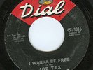 NORTHERN -  JOE TEX - I WANNA BE FREE - DIAL LLB LISTEN