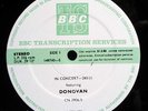 DONOVAN - BBC Transcription Disc 1981