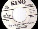 King Coleman Boo Boo Song 45 KING funk soul James Brown