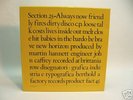 SECTION 25 - ALWAYS NOW - RARE VINYL LP