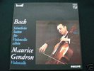 M.GENDRON Bach Cello Suites Solo PHILIPS STEREO 3 LPs
