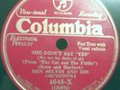 12) 78 RPM  BEN SELVIN/ENRIC MADRIGUERA COLUMBIA 4648-X