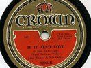 CROWN 3298 JOEL SHAW ORCH If It Ain't Love EE+ 1932