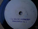 1933 LIVE RADIO Progr BING CROSBY TOOMUCH HARMONY78rpmR