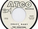 Nor Soul 45 - COASTERS - ATCO 45 CRAZY BABY  - NM Promo