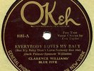 OKEH 8181 WILLIAMS BLUE 5 w LOUIS ARMSTRONG 1925 VG+/E-