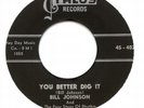 ROCKABILLY BILL JOHNSON YOU BETTER DIG IT TALOS 402 NM