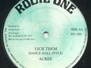 ACKEE - Lick Them / Raggamuffin Boogie Rock - ROUTE ONE