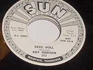 ROY ORBISON on DJ SUN 353 DEVIL DOLL 45 RPM RECORD