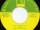 The Contacts 45 NM rare GA northern soul funk Quadran