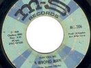 TONY CLARKE - A WRONG MAN / PEPPERMINT HARRIS  R&B, 60s