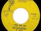 Excellent 1960s Garage 45 - THE ESCAPADES - Arbel 1010