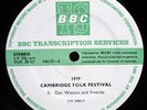 DOC WATSON - BBC Transcription Disc LP 1979