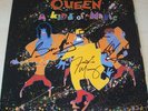 QUEEN group autographed signed ALBUM / LP w/COA