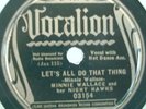 17) 78 RPM MINNIE WALLACE & NIGHT HAWKS VOCALION 03154
