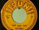 Rockabilly 45 Carl Perkins Gone Gone Gone on SUN