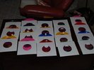 BEATLES COLORED WAX 45 SET 19 UNPLAYED JUKEBOX ONLY