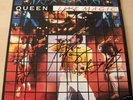 QUEEN group autographed signed ALBUM / LP w/COA
