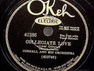 Cornell And His Orchestra 1930 Okeh Jazz 78 Smelser