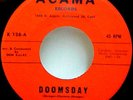 Rare Popcorn 45 ZEN FULLER Doomsday ACAMA Hear M-