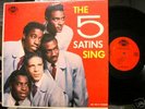 LP FIVE SATINS -Sing, Ember 100  group cover, red label
