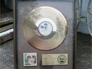 GENUINE FRAMED GEORGE HARRISON GOLD DISC