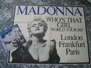 madonna RARE UK TRUE BLUE RECORD W/ HUGE SUBWAY POSTER