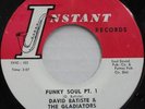 DAVID BATISTE & The GLADIATORS Funky Soul FUNK 45