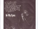 minor threat in my eyes red vinyl. lyric sheet, discord