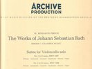 ARCHIV(3 LPs)/ BACH SUITES FOR CELLO/ PIERRE FOURNIER