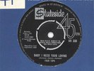 FOUR TOPS BABY I NEED YOUR LOVING 1964 STATESIDE SS 336