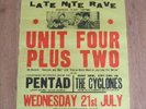 Unit Four Plus Two + Jimmy Nicol 1965 UK Concert Poster