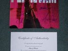PEARL JAM SIGNED AUTOGRAPH LP INSERT LARGE COA USA
