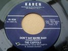 The Capitols - Don't say maybe baby - Karen 1538 M-