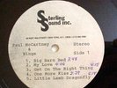PAUL McCARTNEY  & WINGS  RED ROSE SPEEDWAY ACETATE NM