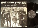 TRES RARE LP  BLACK ARTISTS GROUP  in Paris aries 1973