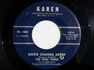 Northern SOUL TWINS 45 Record Detroit KAREN Label VG+