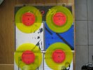 u2 : 4 u2 play yellow vinyl 4x 7'' very rare