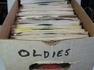 A BOX of 45rpm Records-Over 175 Oldies, Beatles, etc