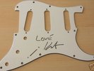 KURT COBAIN signed GUITAR PICK GUARD - NIRVANA