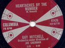 GUY MITCHELL -HEARTACHES BY THE NUMBER- RARE 78 -1959