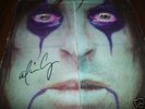 Alice Cooper Autograph Signed Record Cover
